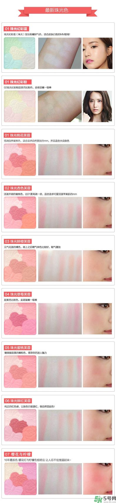 canmake花瓣腮紅色號(hào)對(duì)比圖？canmake五色花瓣腮紅試色