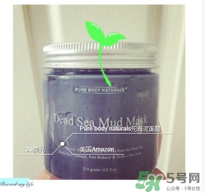 pure body naturals死海泥面膜怎么樣？