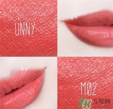 unny啞光唇膏筆色號 unny啞光旋轉口紅試色