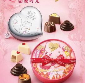 godiva2017情人節(jié)巧克力多少錢？sanrio和?歌帝梵合作情人節(jié)巧克力