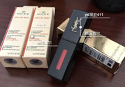 YSL黑管唇釉411試色 YSL黑管411是什么顏色