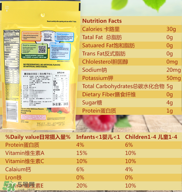 嘉寶溶豆成分如何？嘉寶溶豆成分表