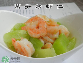 萵筍可以和蝦一起吃嗎？萵筍能和蝦仁一起吃嗎？
