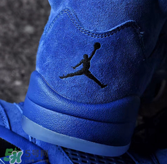 air jordan5麂皮皇家藍正品多少錢？喬丹5代藍麂皮專柜價格