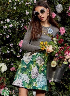dolce gabanna杜嘉班納2017秋冬繡球花系列怎么樣_好看嗎？