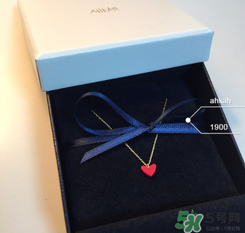 ahkah小紅心項鏈多少錢？ahkah紅心鎖骨鏈專柜價格