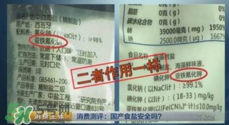 亞鐵氰化鉀食鹽有毒嗎？食鹽添加亞鐵氰化鉀滅種？
