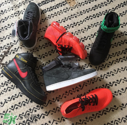 vlone與nike air force 1high聯(lián)名款運動鞋配色有哪幾種？