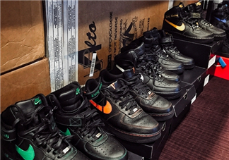 vlone與nike air force 1high聯名款運動鞋配色有哪幾種？