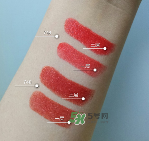 dior740和744哪個(gè)好看？迪奧740和744試色對(duì)比