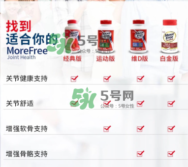 movefree紅藍(lán)綠區(qū)別 movefree維骨力有哪幾款？