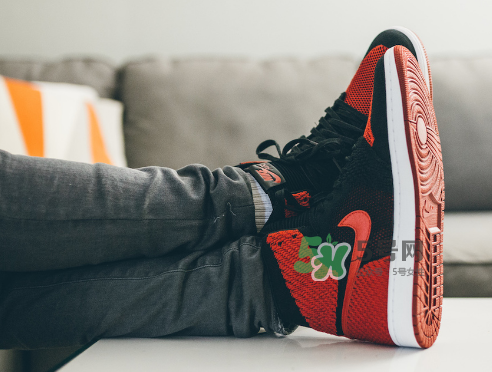air jordan 1 flyknit banned上腳怎么樣？aj1編織款毛線鞋上腳效果