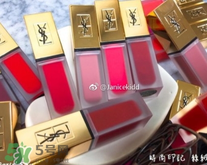 ysl絲絨印記啞光唇露多少錢？ysl絲絨啞光唇露試色