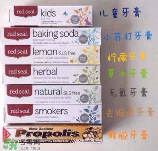 Red Seal紅印牙膏怎么選？Red Seal紅印牙膏有哪幾款？
