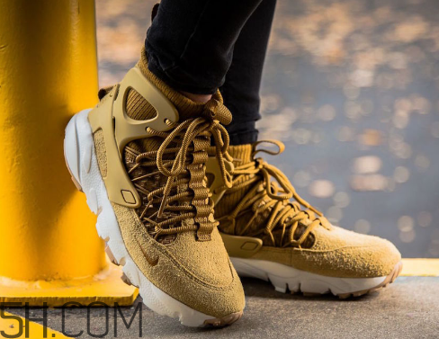 nike air footscape mid小麥配色上腳效果怎么樣？