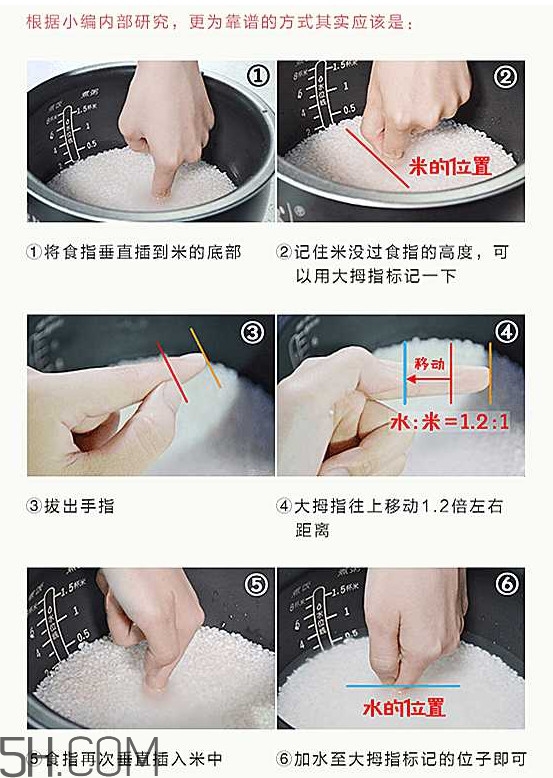 煮飯用熱水還是冷水？煮飯要放多少水