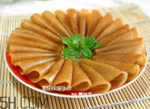 糖醋蘿卜皮怎么做？怎么用菜刀削蘿卜皮和薄蘿卜片
