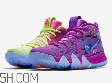 nike kyrie 4 multi color鴛鴦配色實物諜照什么樣？