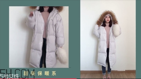 10款大毛領羽絨服搭配圖片 冬天也要做仙女
