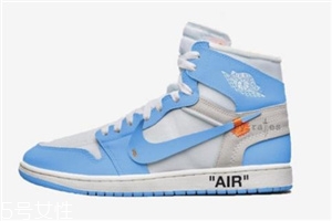 off white聯(lián)名air jordan 1北卡藍(lán)配色發(fā)售時(shí)間_多少錢？