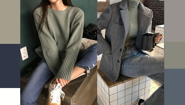 文藝復(fù)古風衣服搭配 低彩度穿搭圖片