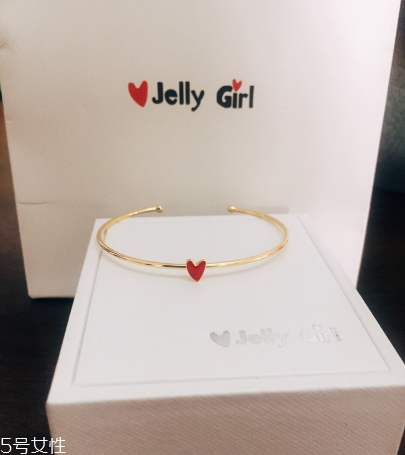 jelly girl愛心開口手鐲多少錢_在哪買？