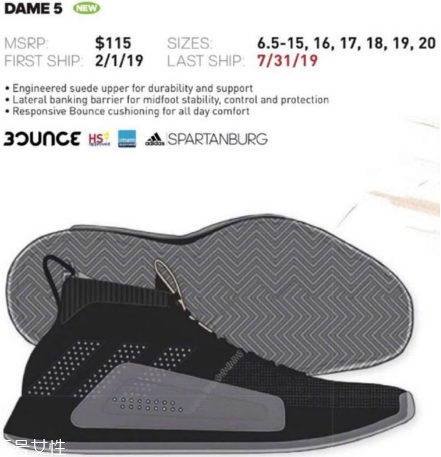 adidas dame 5諜照是什么樣？利拉德5代諜照曝光