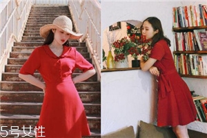 大紅色連衣裙怎么搭配？大紅色連衣裙搭配技巧