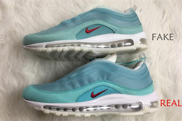 耐克air max 97萬花筒真假對(duì)比 am97萬花筒真假鑒定
