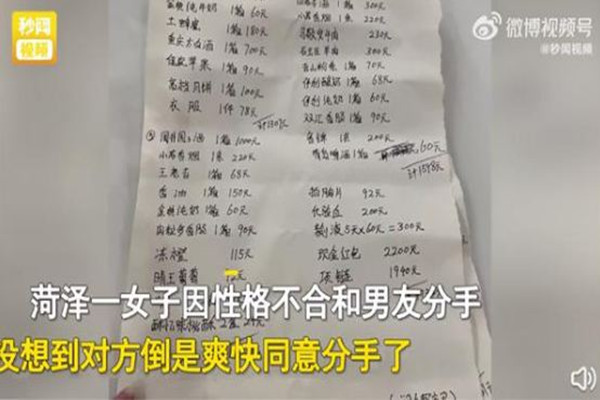 女子被前男友媽媽甩詳單要求還錢(qián) 男女分手要錢(qián)屬于敲詐嗎